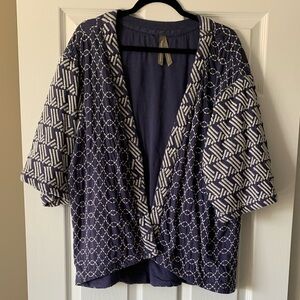 Embroidered Kimono Cardigan